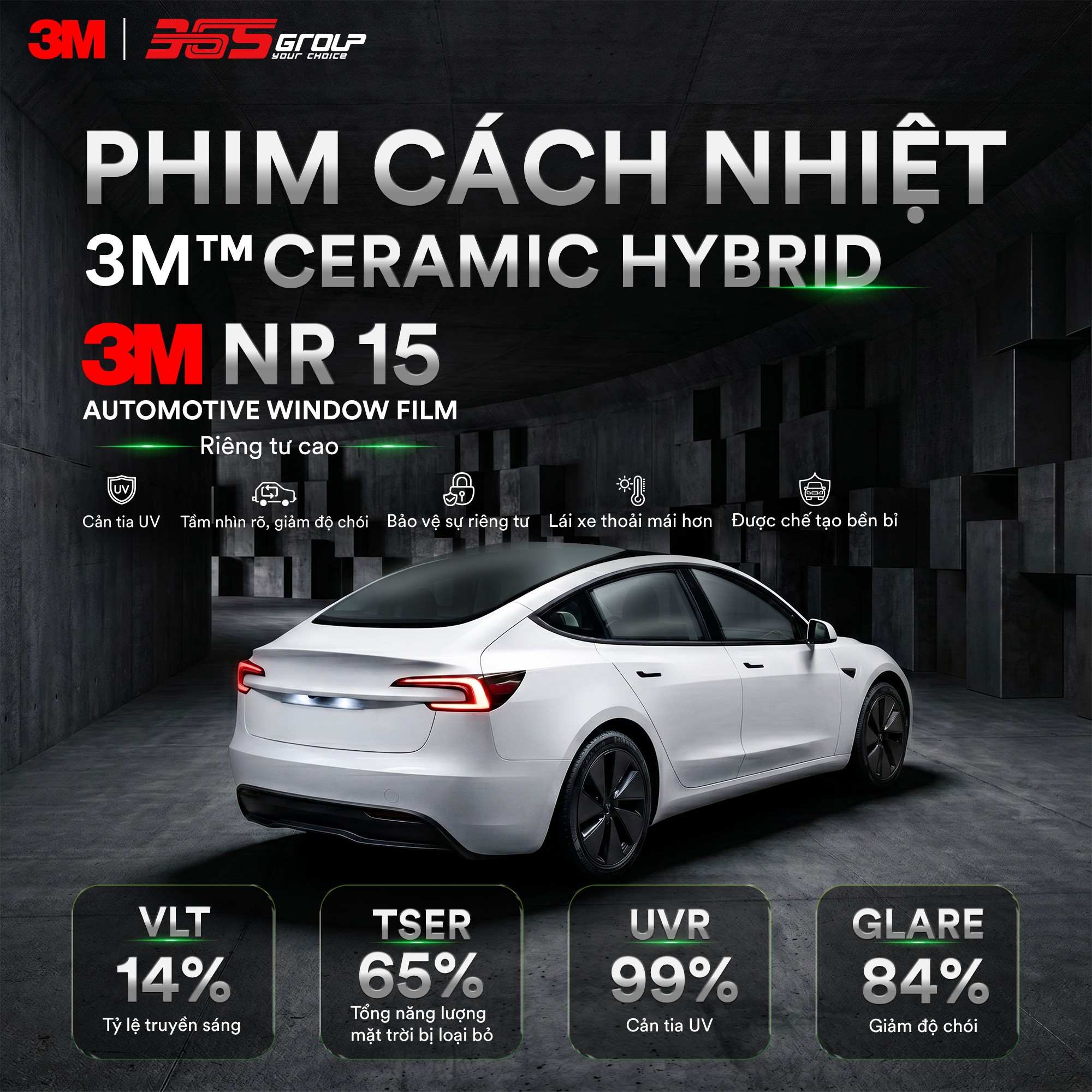 Phim cách nhiệt 3M Ceramic NR 15