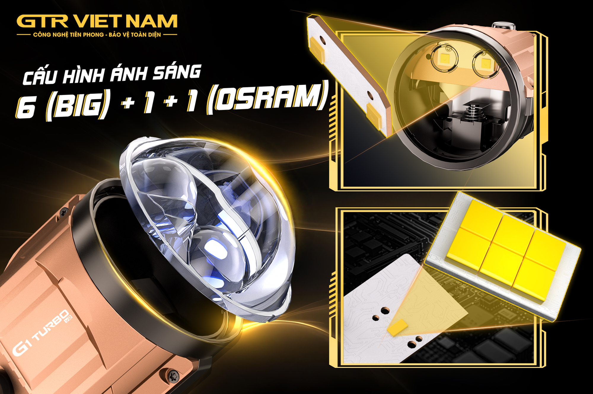 Hệ thống tản nhiệt chủ động của bi gầm GTR G1 Ultra V2