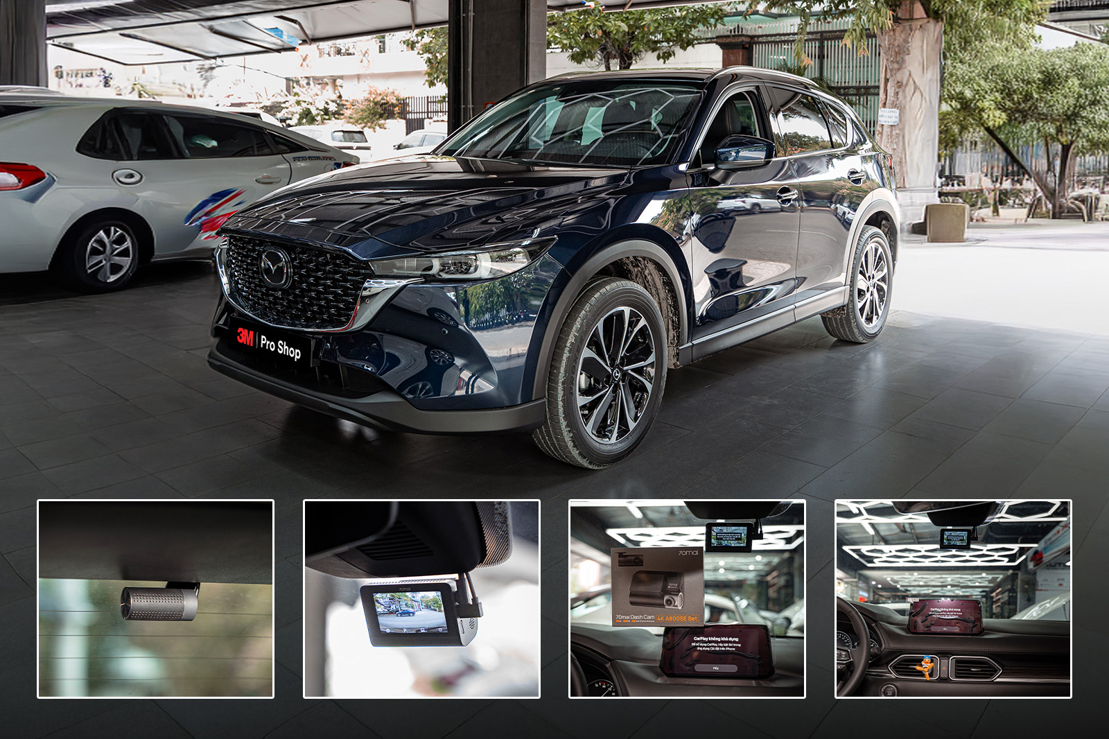 Camera hành trình 70mai A800 SE trên Mazda CX-5 tại Auto365.vn